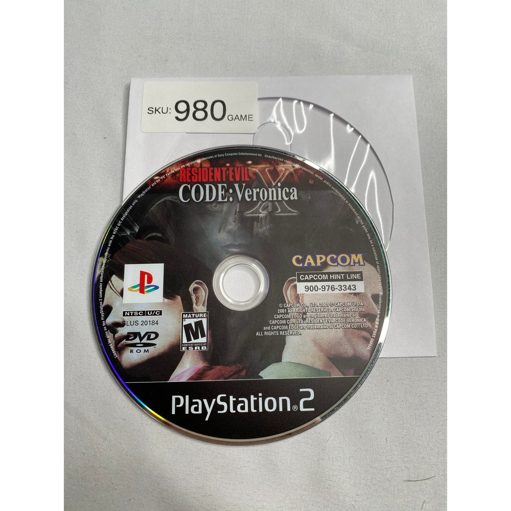 Resident Evil Code Veronica X Sony PlayStation 2